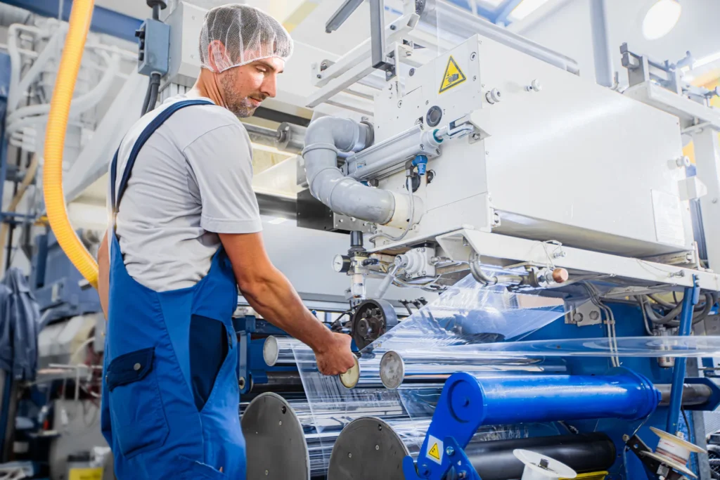 Mitarbeiter in der Produktion